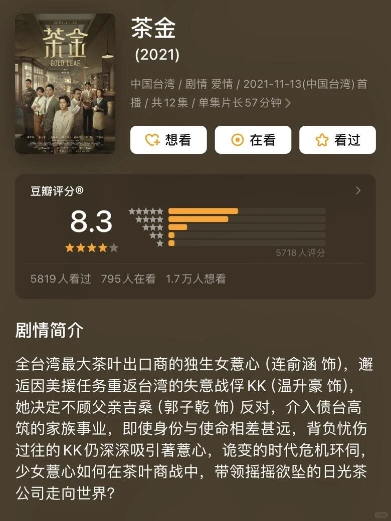 9部茶主题电影 看过3部以上才是真爱茶