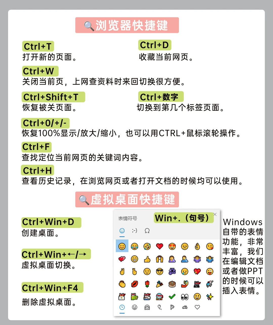 效率翻10倍,职场人必学的PC快捷操作