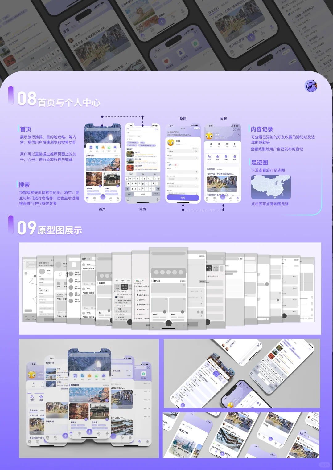 旅行类APP UI展板🤞🤞