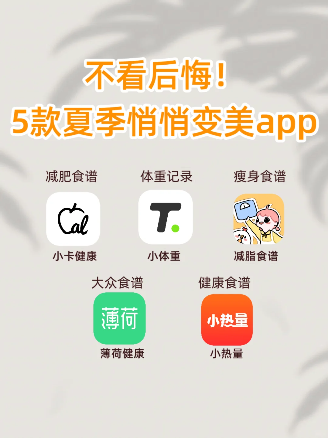 不看后悔!5款夏季悄悄变美app