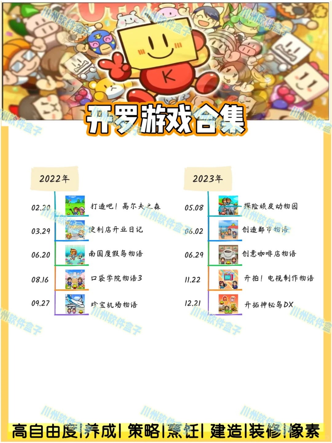 吐血整理❗️开罗系列游戏大盘点❗️好玩到💥