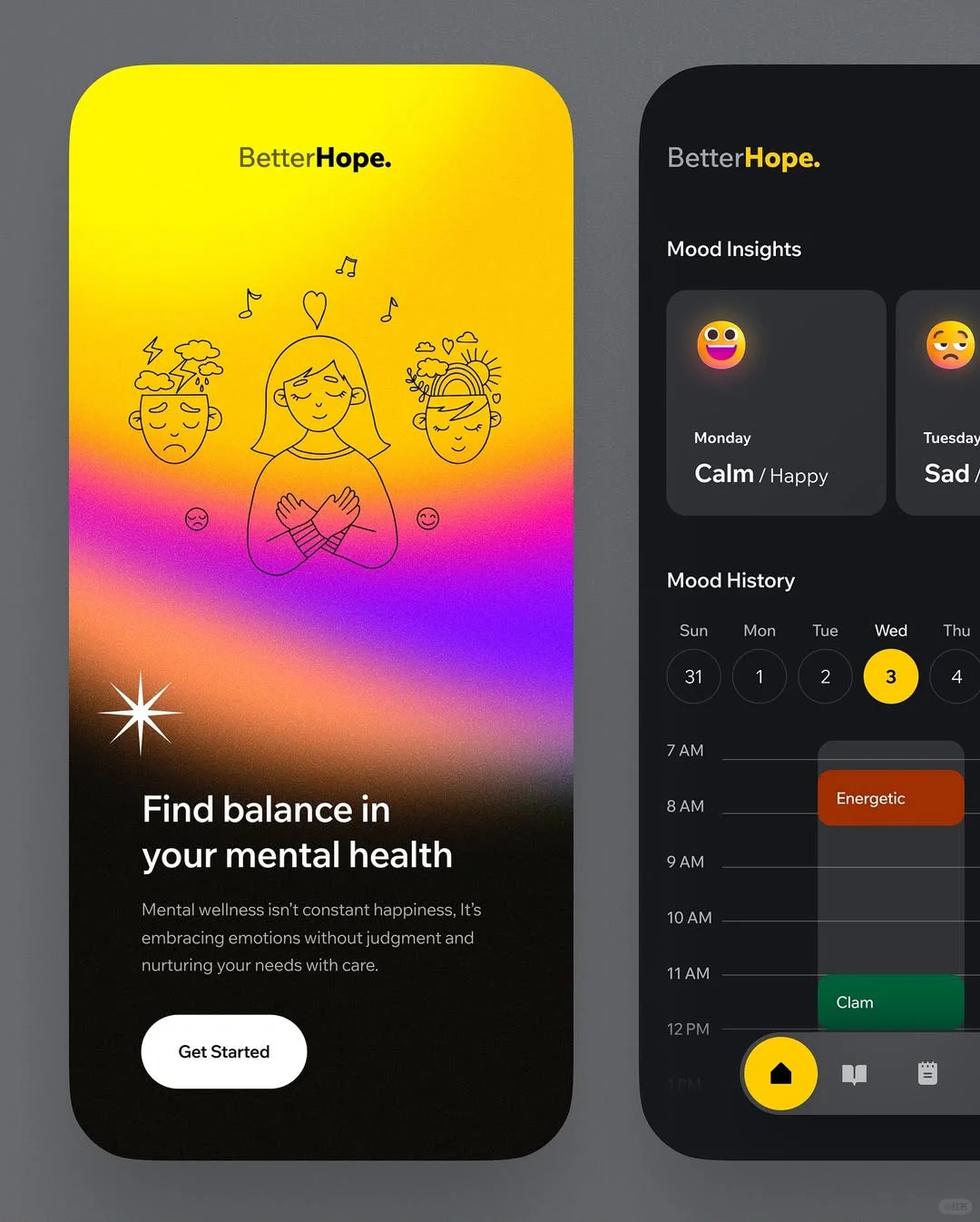 一款情绪记录App，设计太治愈了！