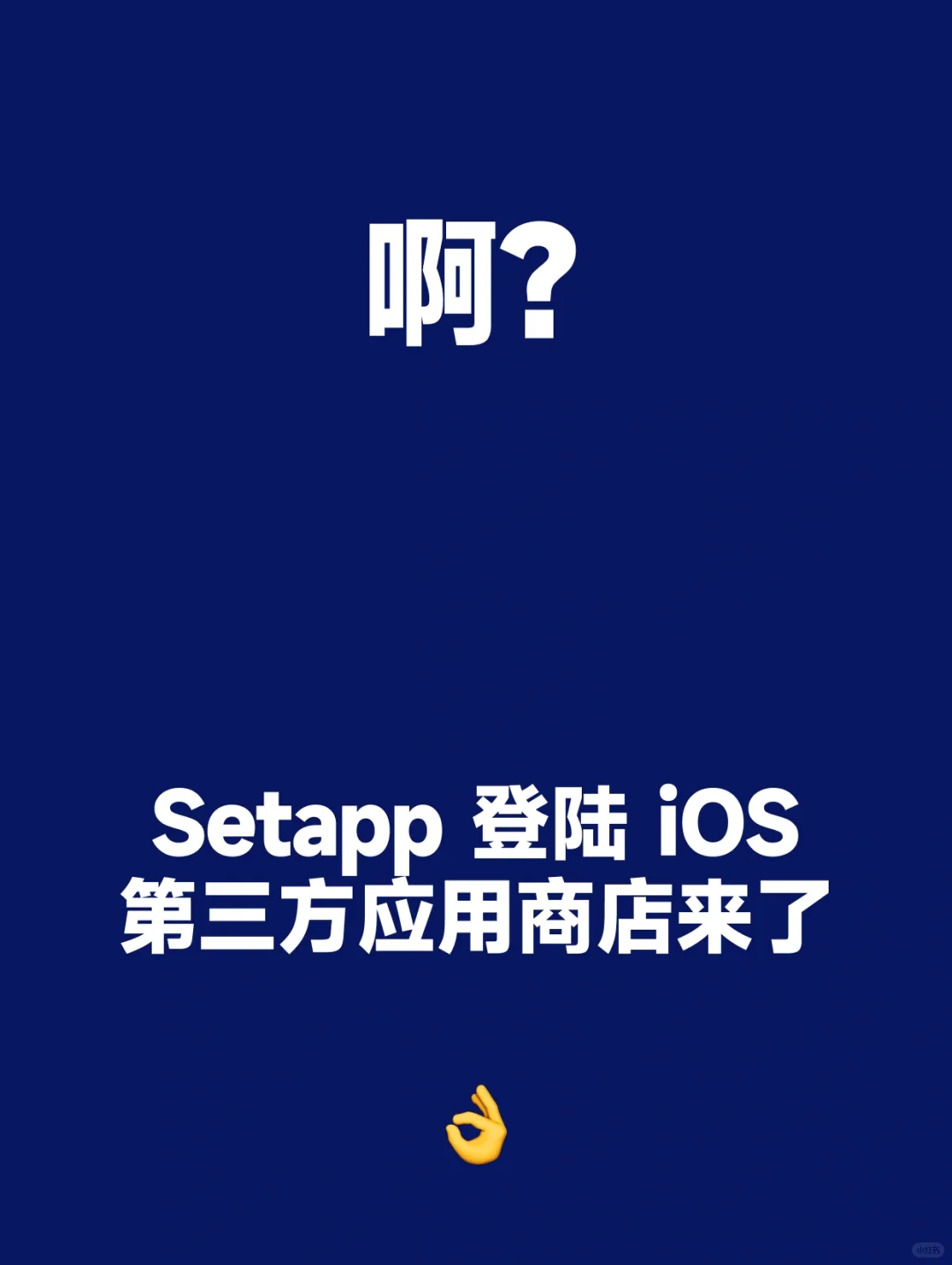 啊？setapp要成为iOS第三方应用商店