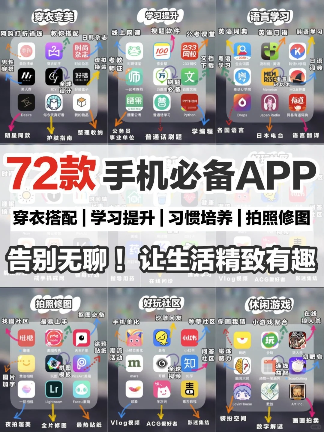 72款手机必备APP❗❗❗让生活精致有趣