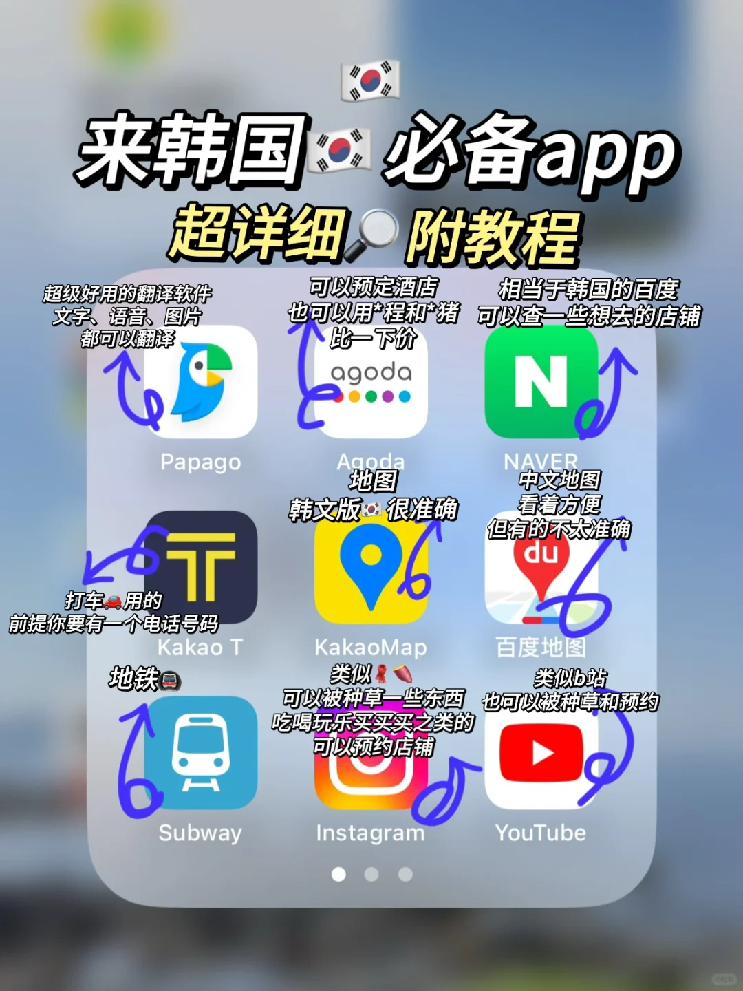 来韩国🇰🇷必备的App超全超详细🔎附教程