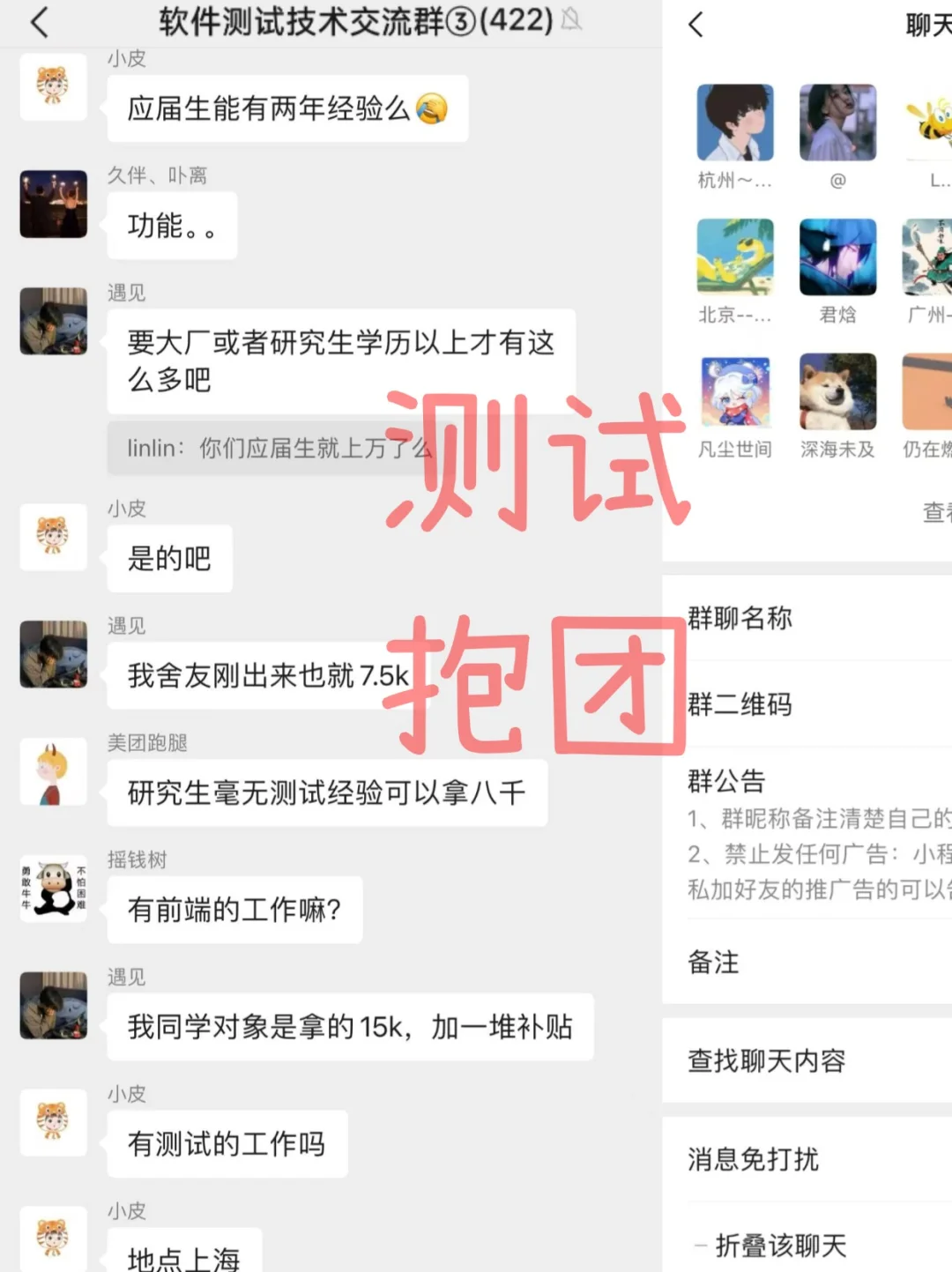 软件测试人抱团取暖（有测试岗位内推）