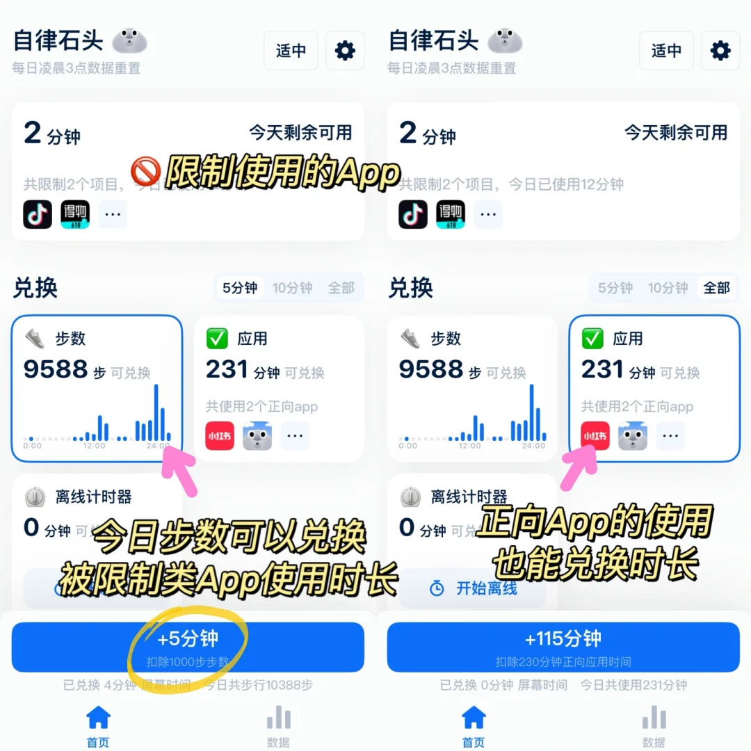 自律石头💧硬控我一天！戒手机必备自律app！