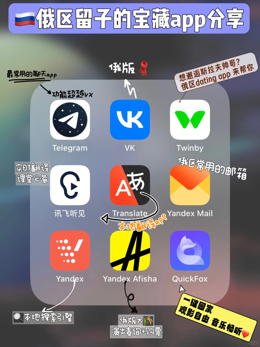 🇷🇺俄区留子的宝藏app分享~