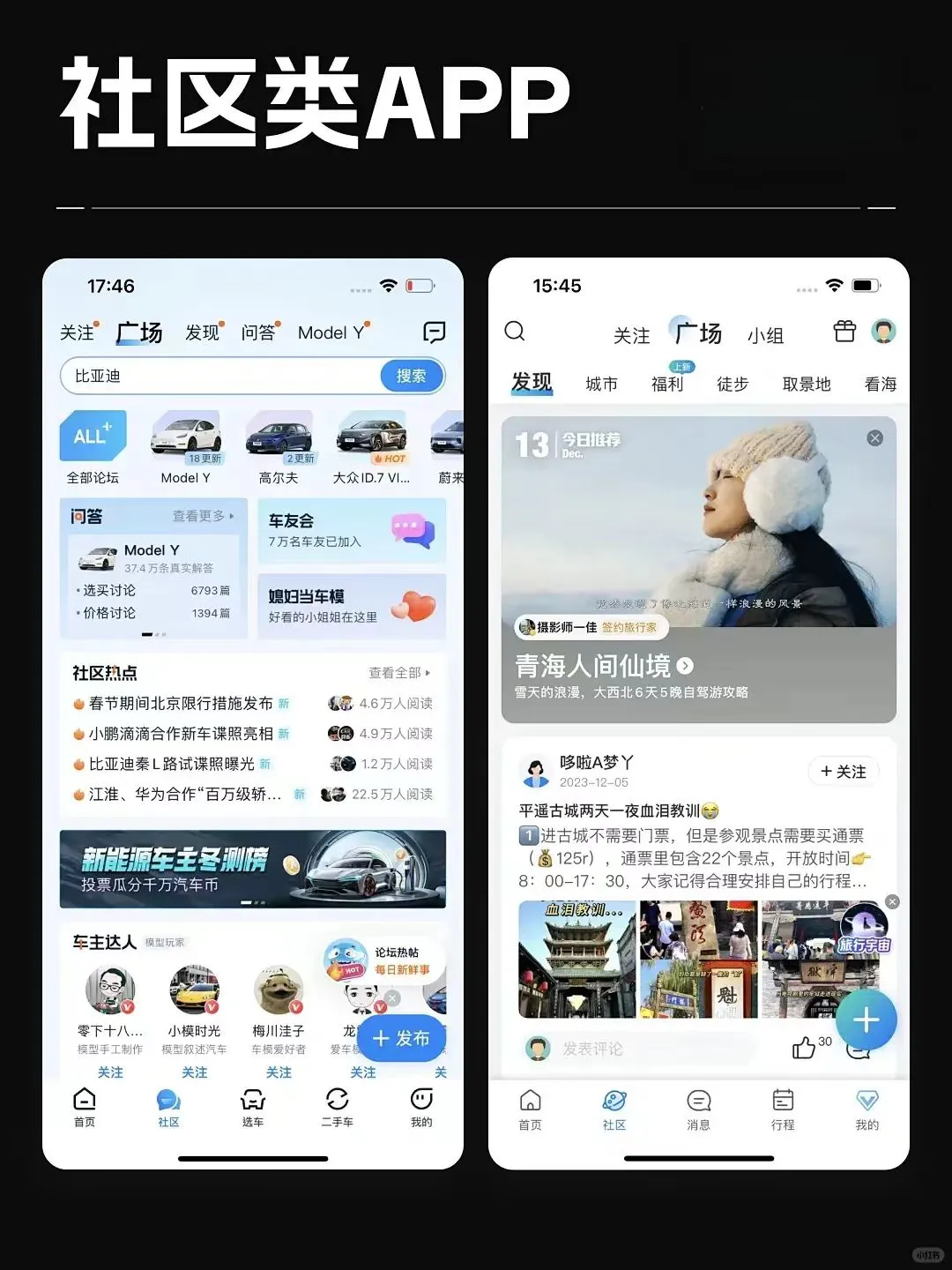 小区社区 APP 功能表