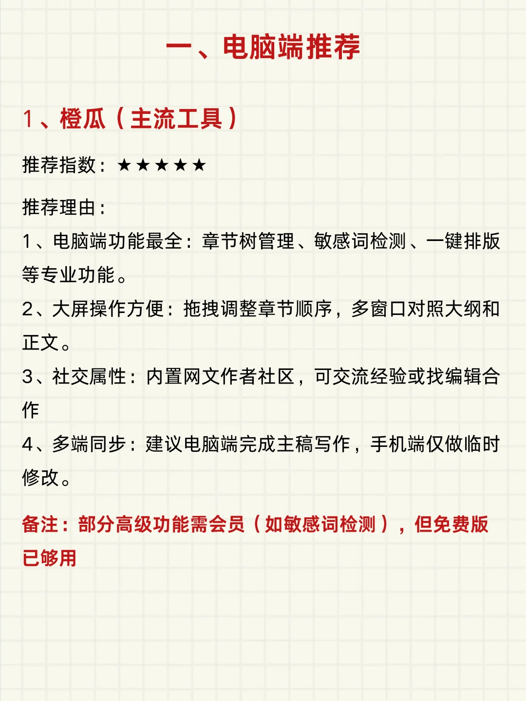 新人作者—必备写作软件，码住！