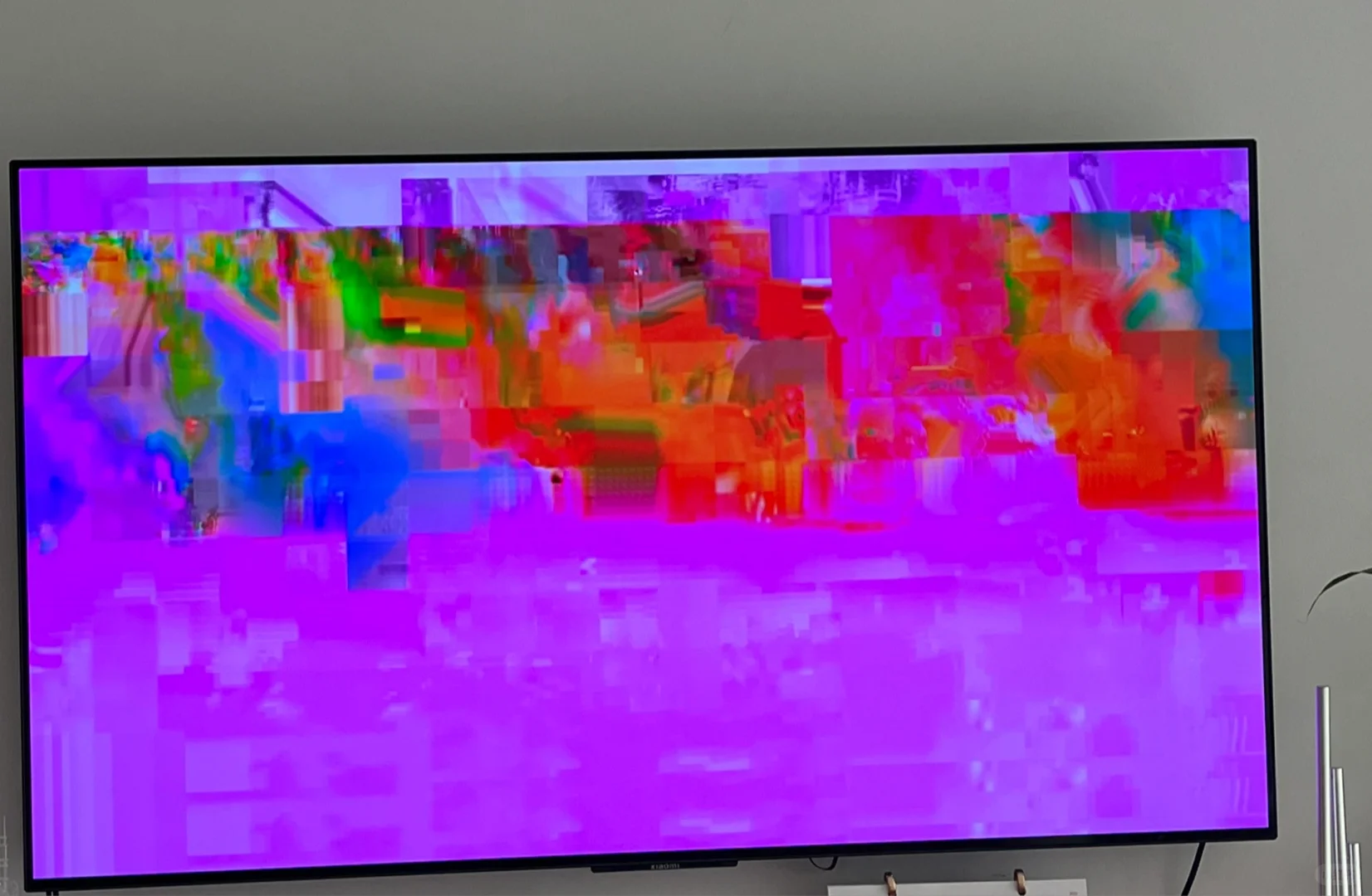 小米电视播放百度网盘的视频就花成这样