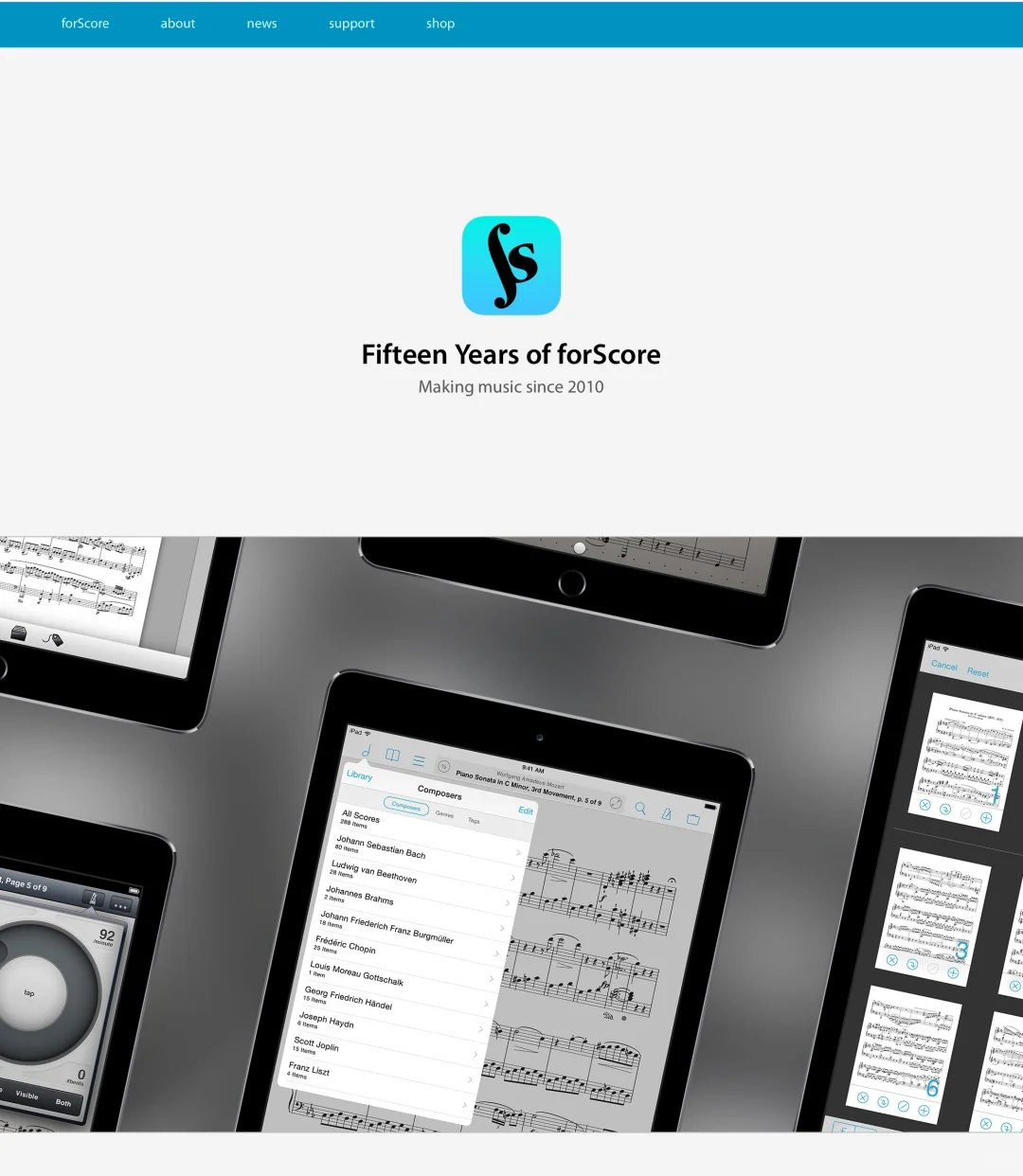 Forscore 十五周年了！