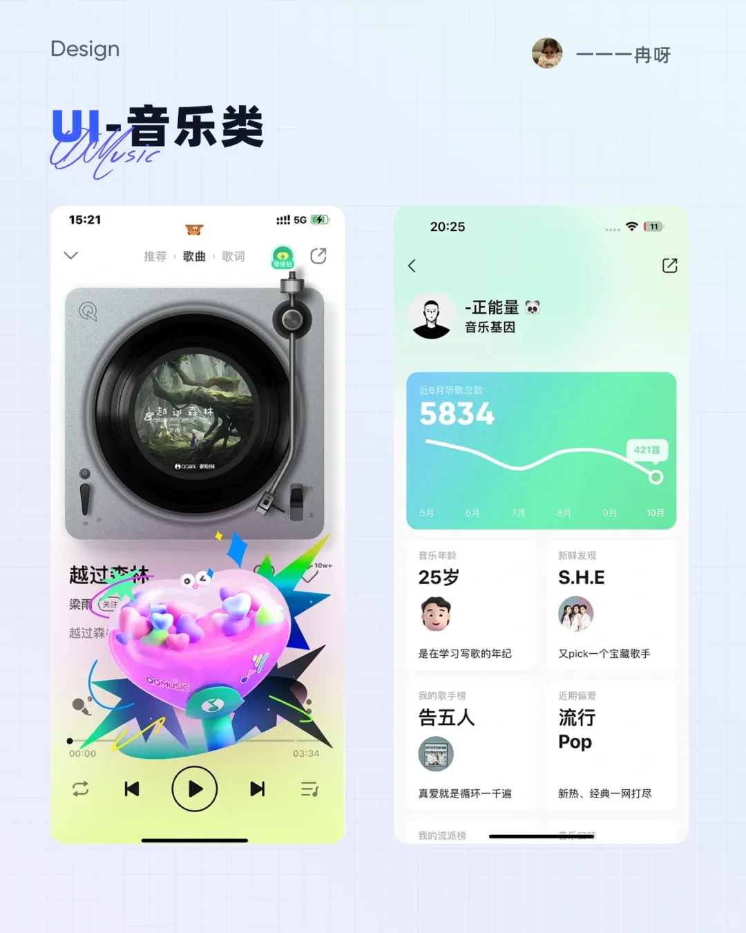 设计灵感 | UI设计-音乐类页面分享
