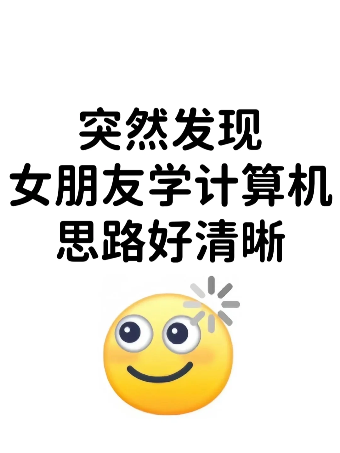 突然发现女朋友学计算机思路好清晰！偷学了