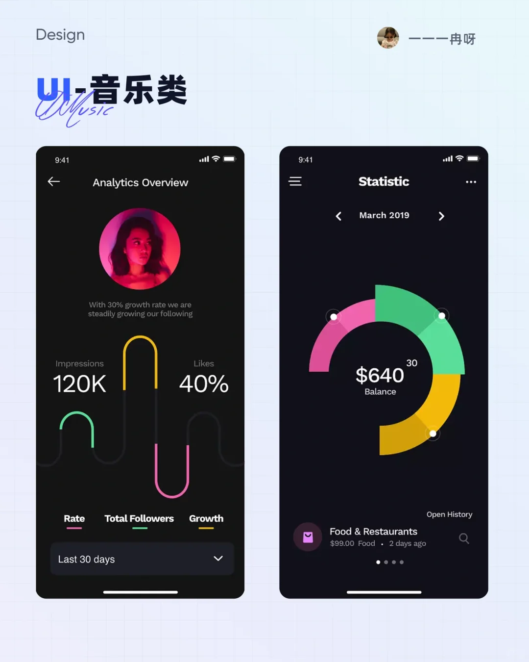 设计灵感 | UI设计-音乐类页面分享