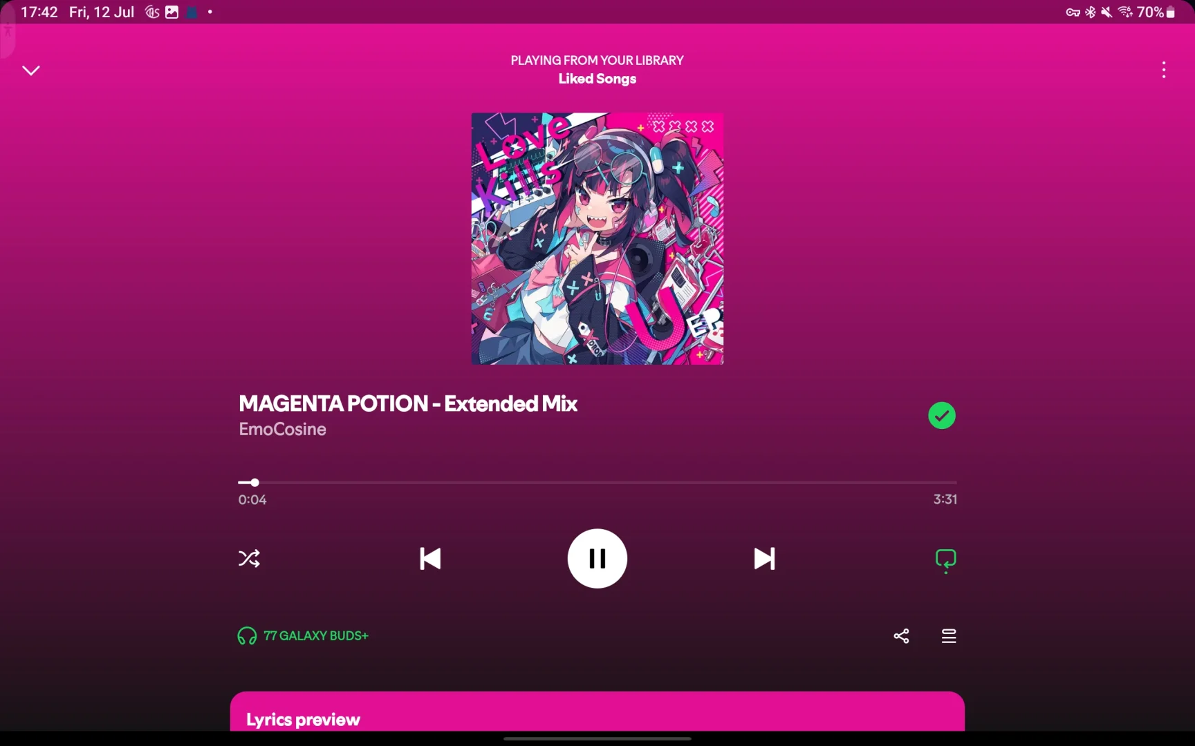 三星平板端，音乐软件UI审判🫥🫥