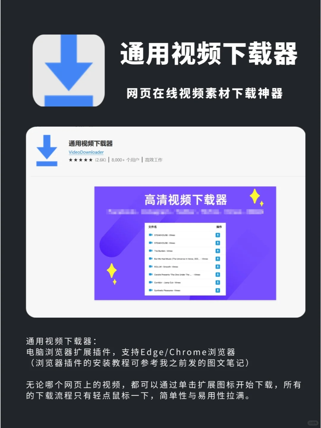 简单又免米💯1分钟下载全网视频不求人！