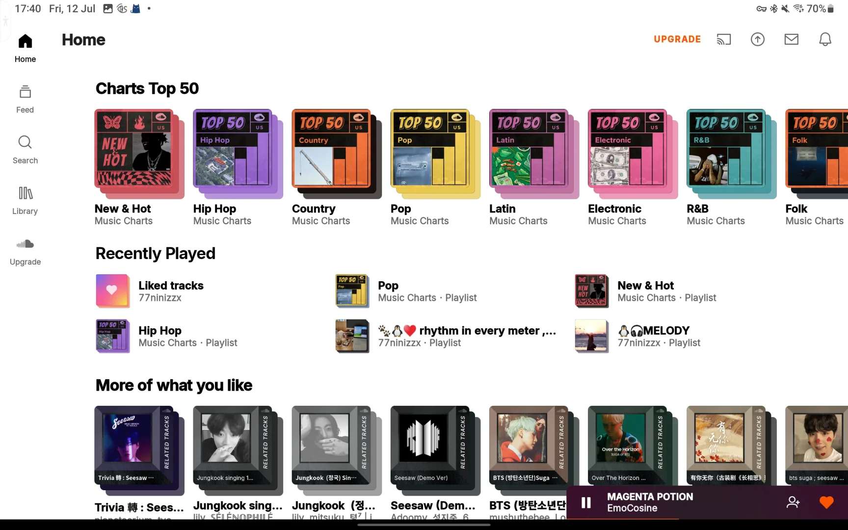 三星平板端，音乐软件UI审判🫥🫥