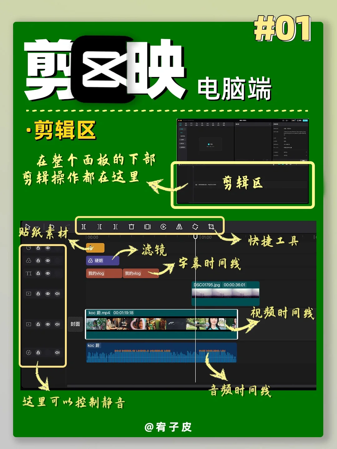 9️⃣天练完这些，你的剪映电脑版剪辑就✅day1