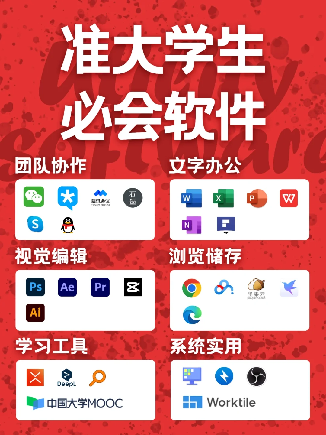 拒绝电脑垃圾|准大学生必备电脑软件合集