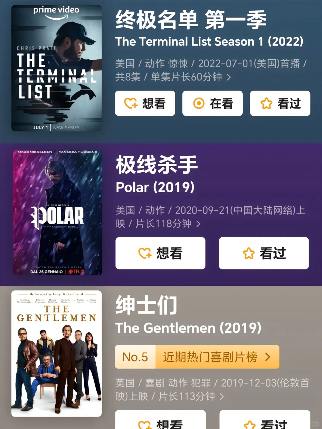 超爽动作电影推荐