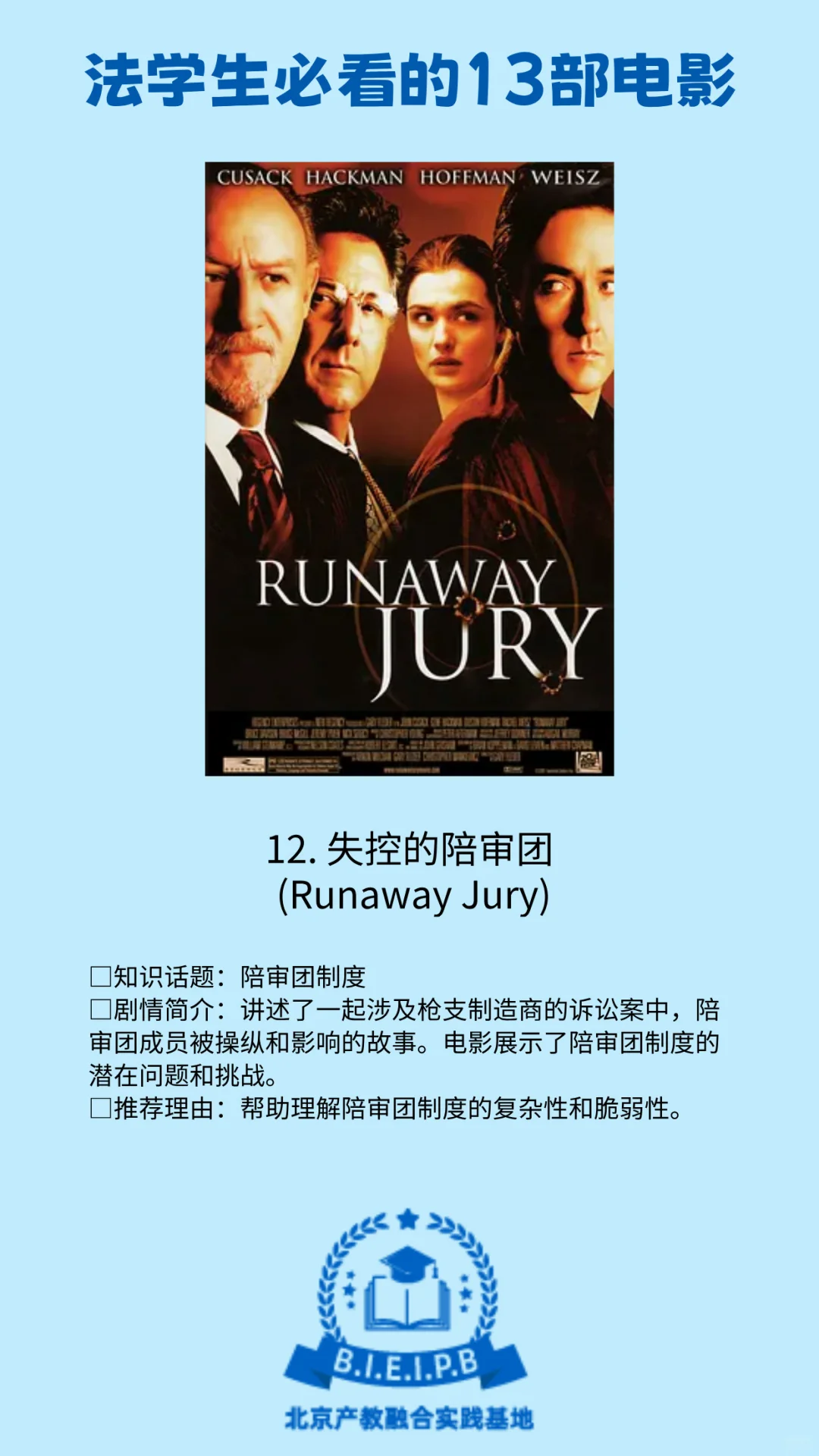 法学生必看的13部电影