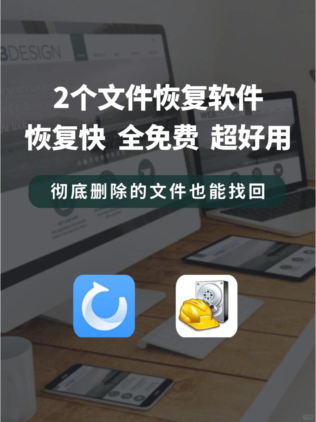 2个文件恢复软件，误删的文件有救了！