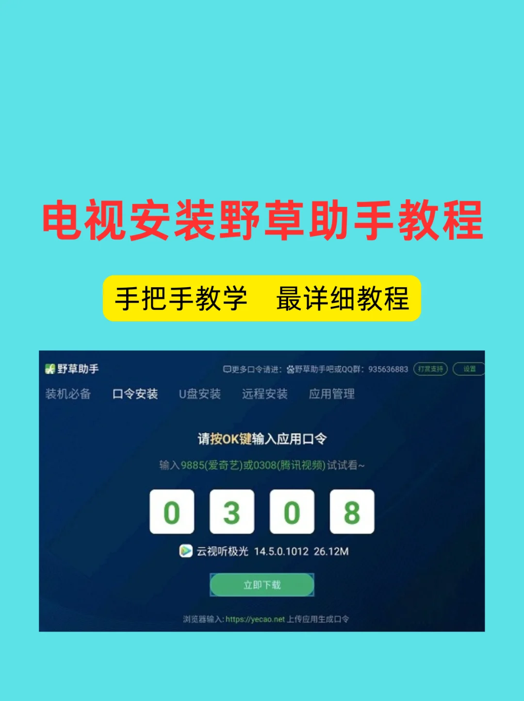 野草助手安装教程 手把手 最详细