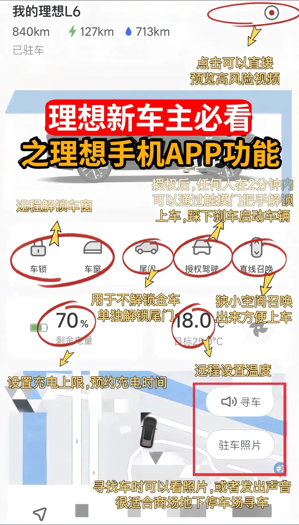 理想新车主必看：app功能介绍