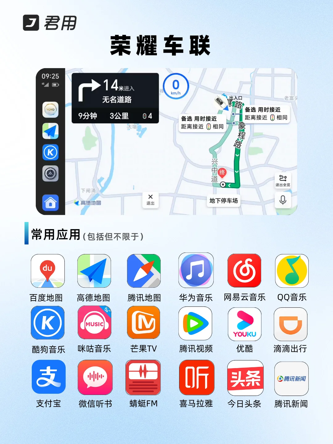 来看！8大车载互联都支持什么应用？