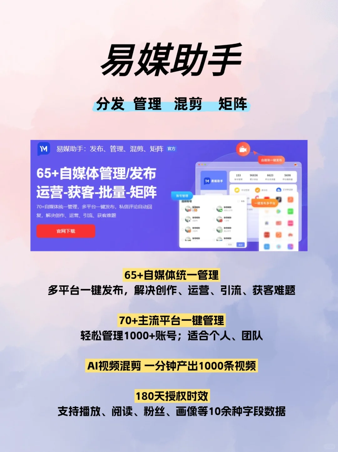手机一键多平台app,新手怎么做自媒体?