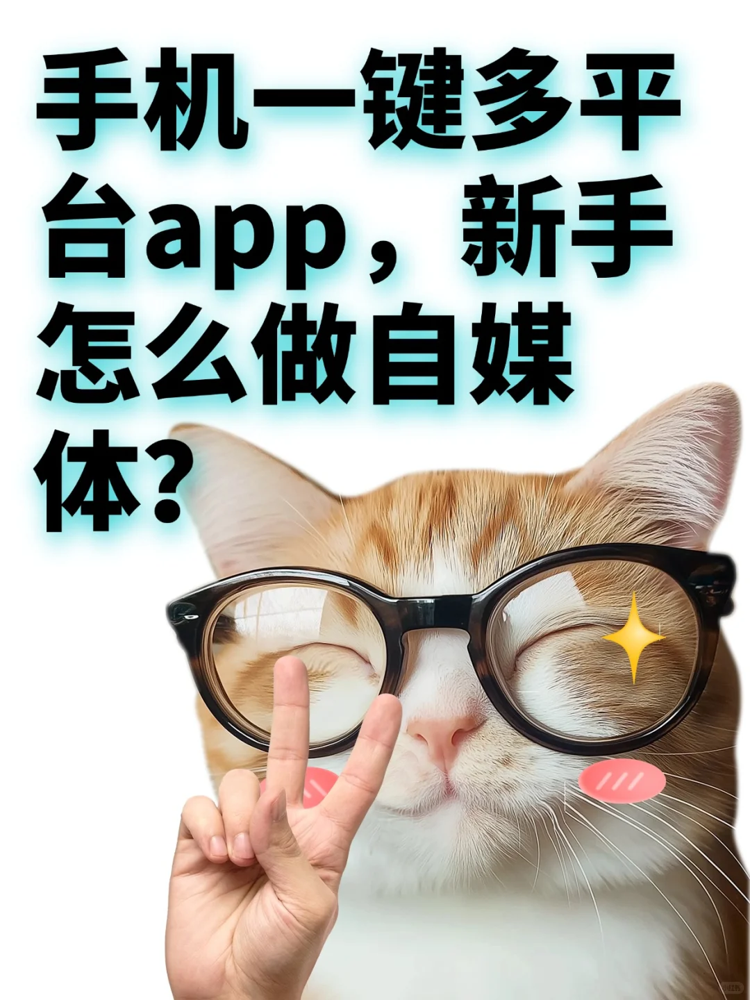 手机一键多平台app,新手怎么做自媒体?