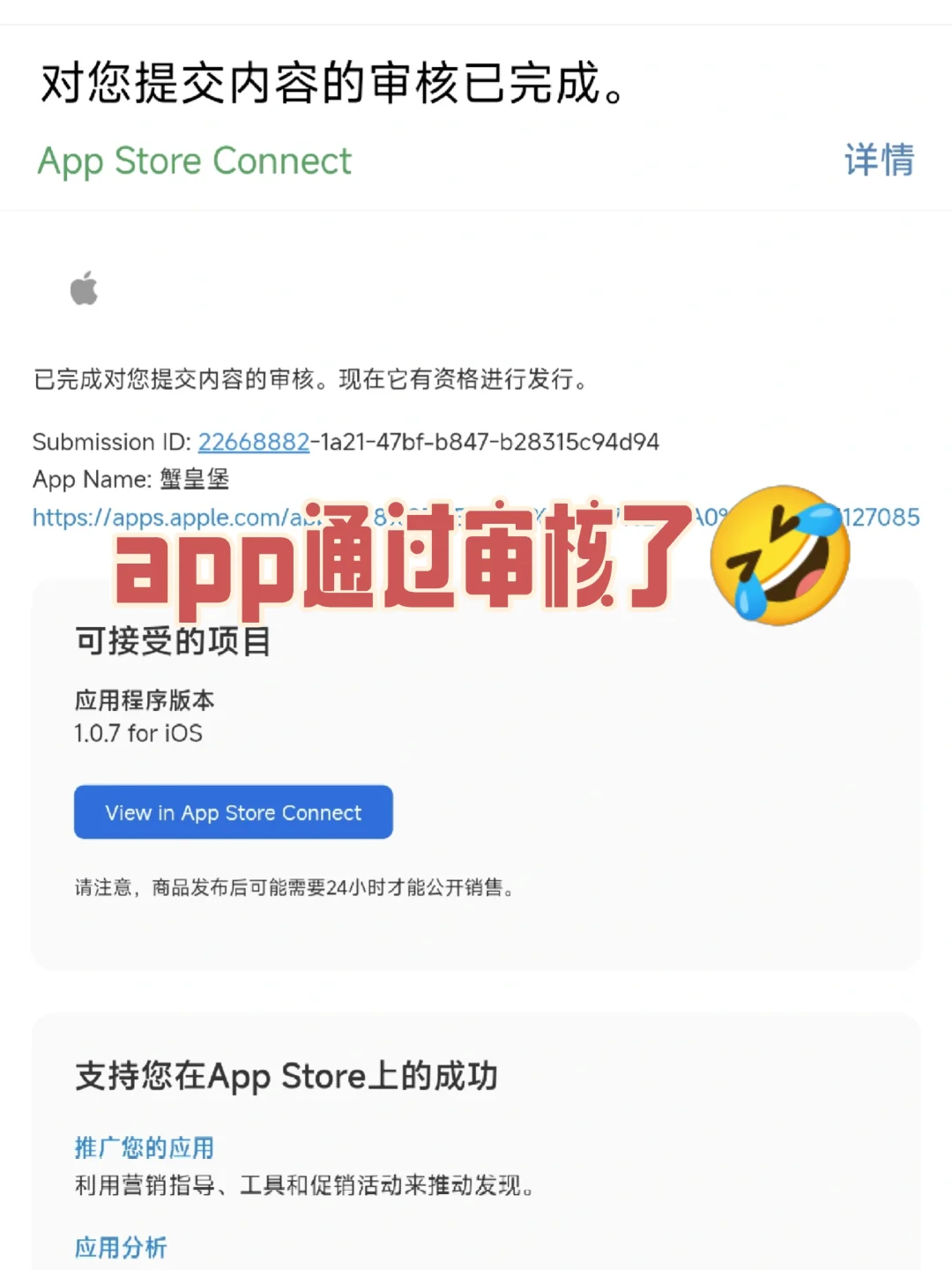 第一次开发app,被拒5次终于通过审核了😭