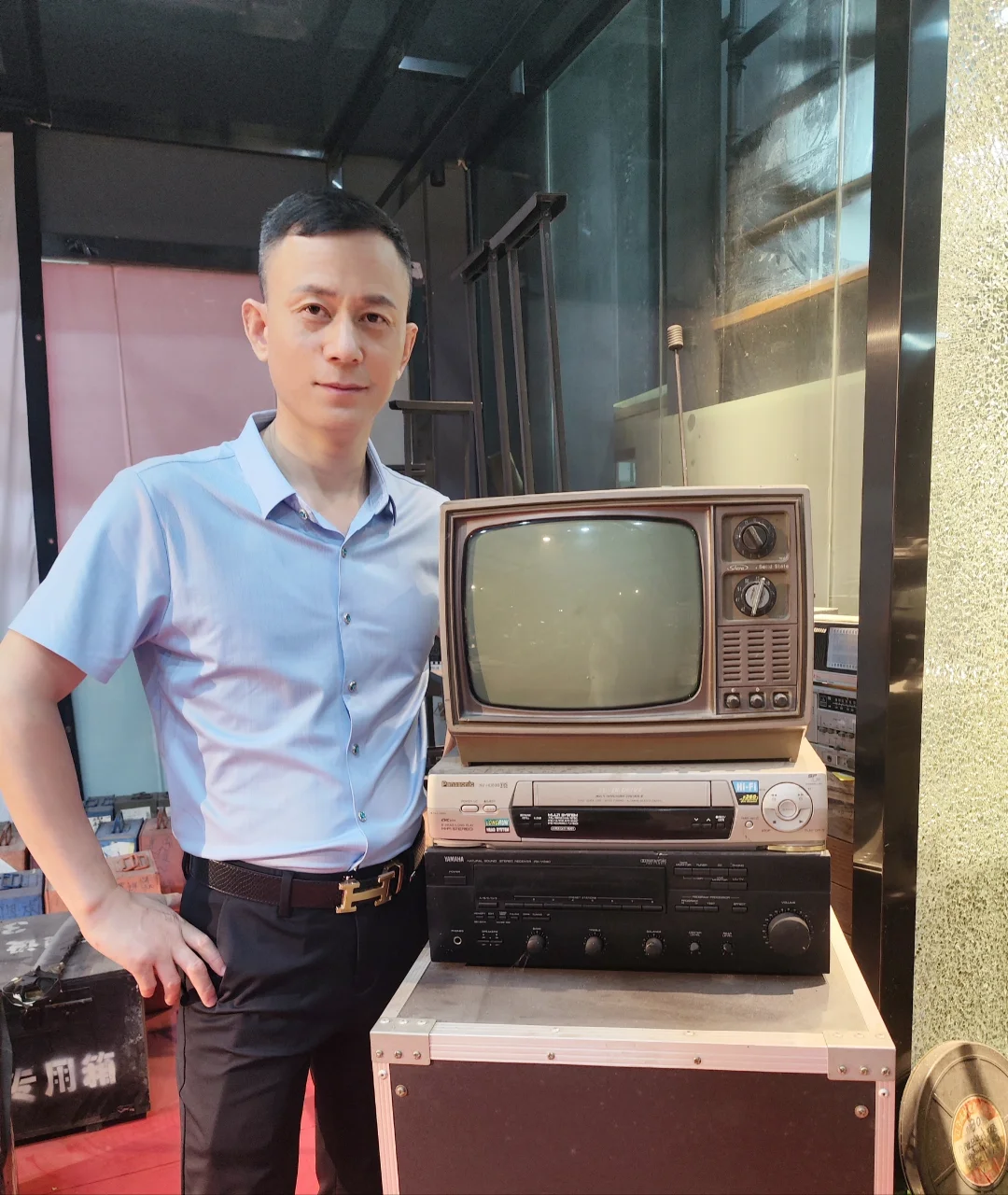 有黑白电视机的时候。