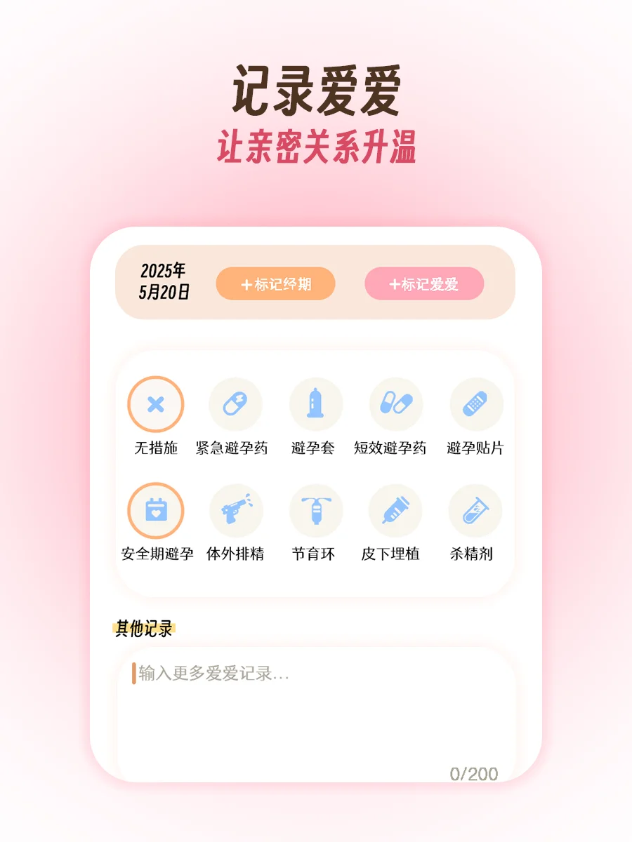 为了照顾好女友的生理期，我开发了一款App