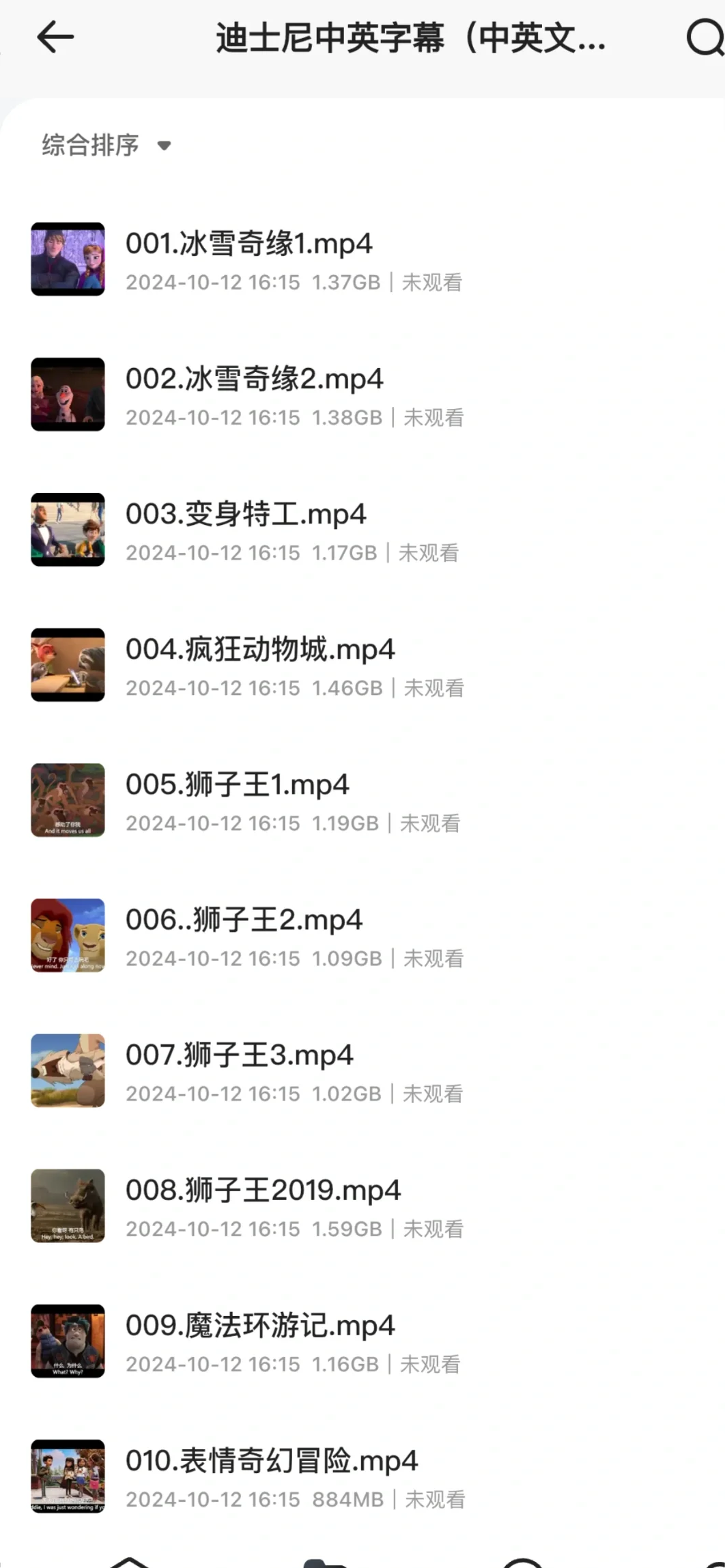 吐血收集整理，迪士尼合集适合孩子学习英文