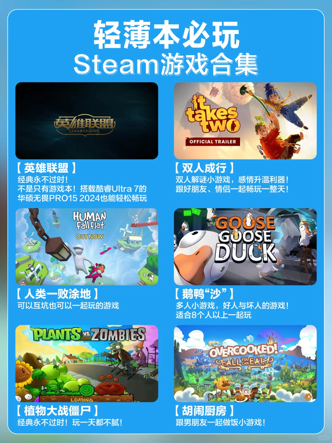 轻薄本也能轻松 畅玩的Steam游戏🎮