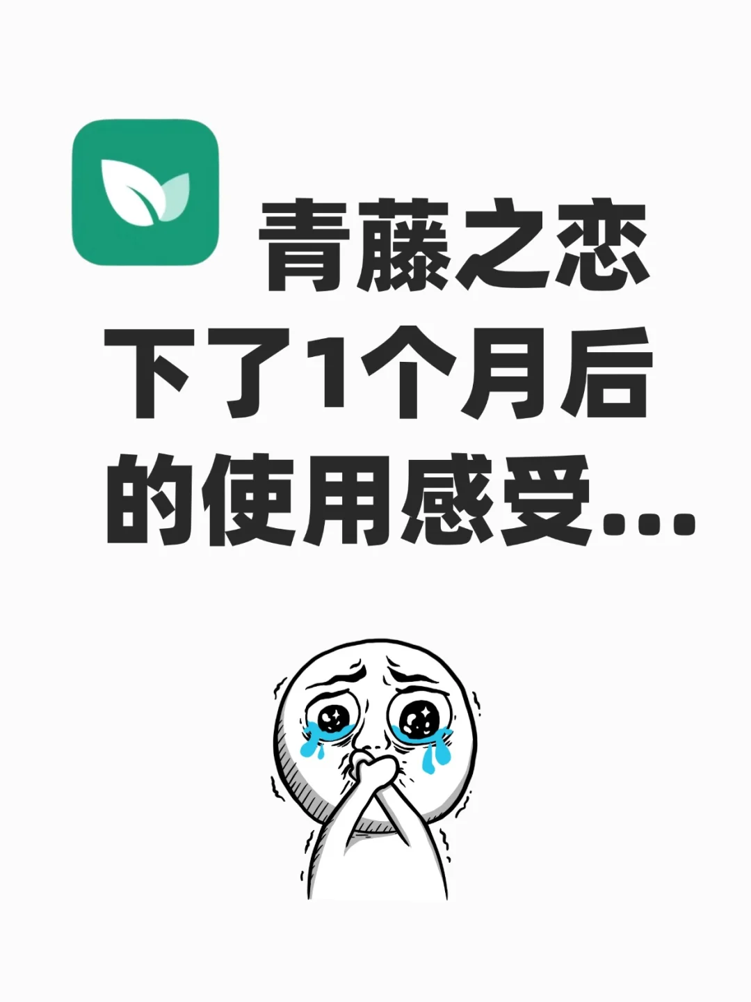 使用青藤之恋一个月！真实感受记录