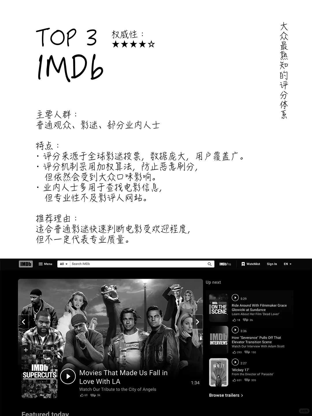 资深影迷补课:全球7大电影评分网站