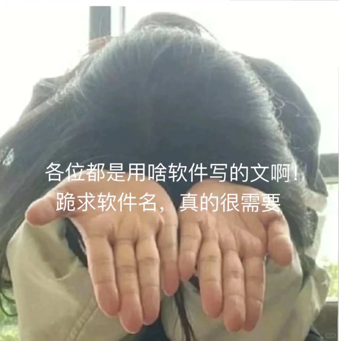 各位都是用啥软件写的文啊！