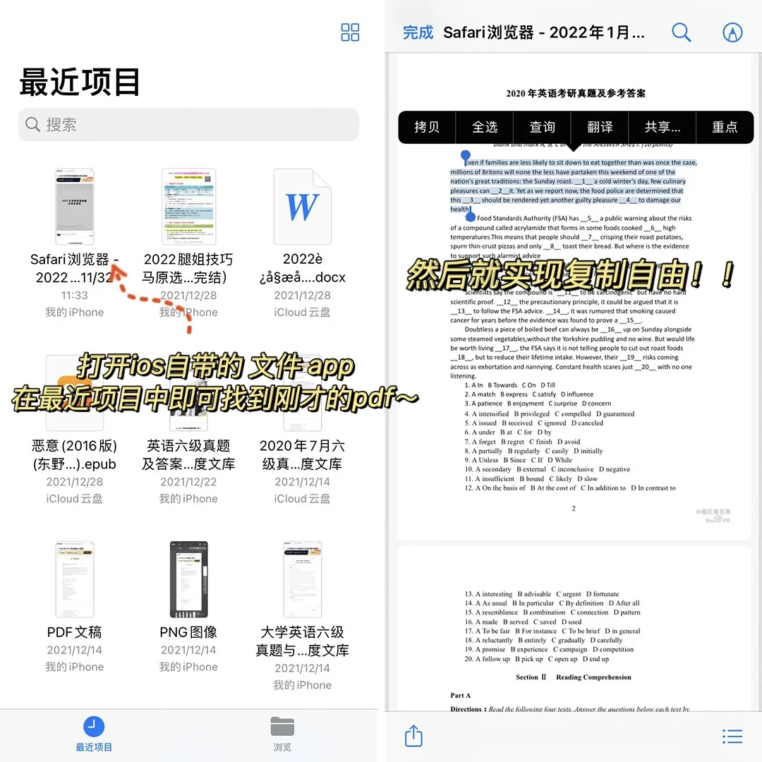 杀疯了！！苹果自带的文件app竟是学习神器