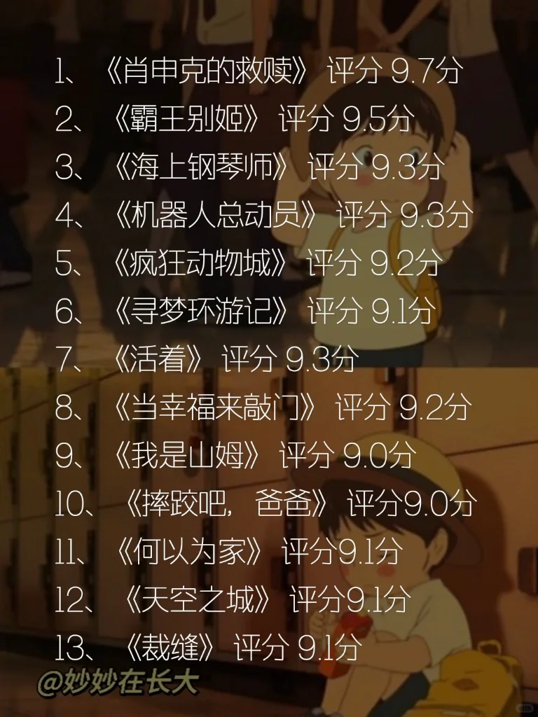 🔥🔥独处时必看的50部豆瓣高分影片‼️