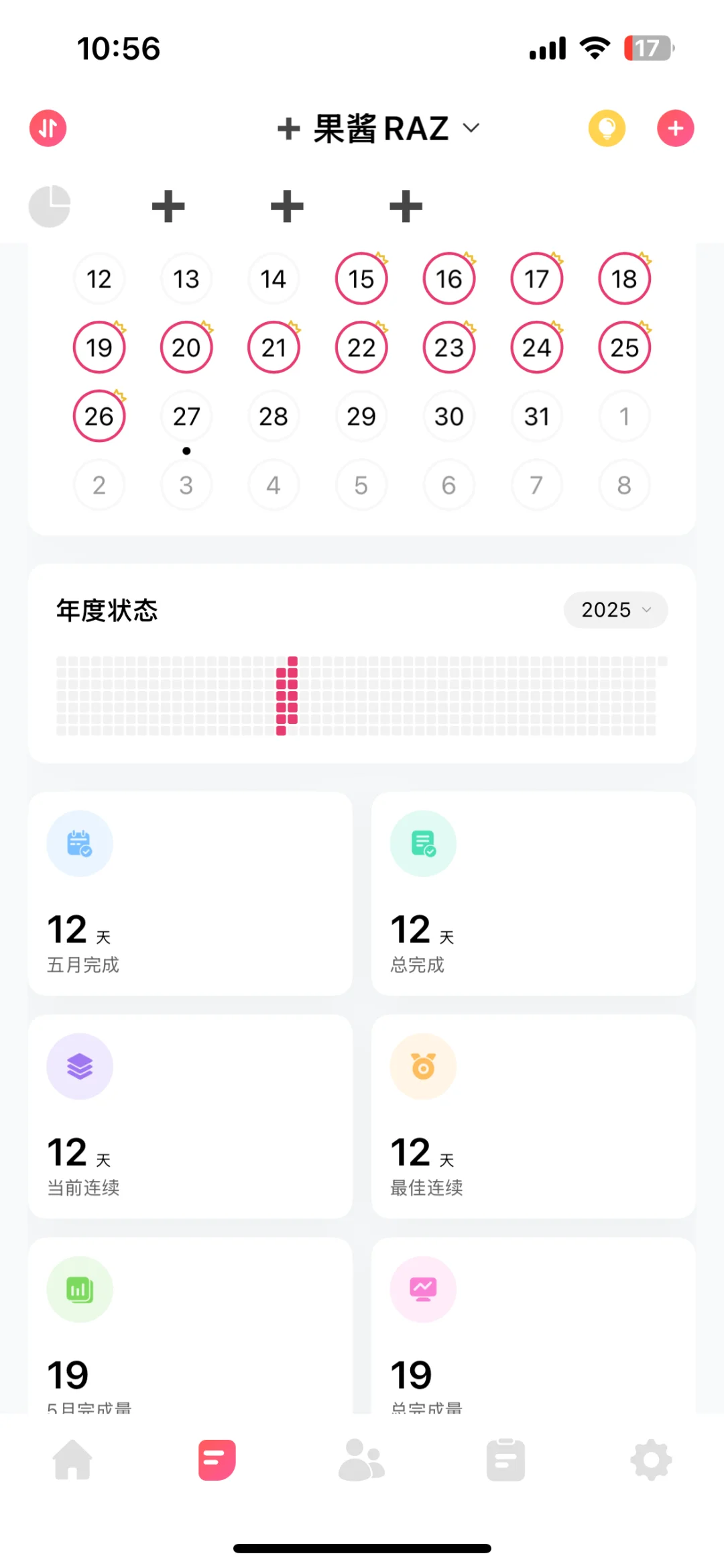 打卡APP：习惯清单使用反馈