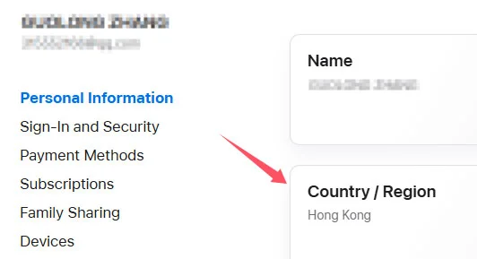 苹果iOS中国大陆ID如何切换到香港地区