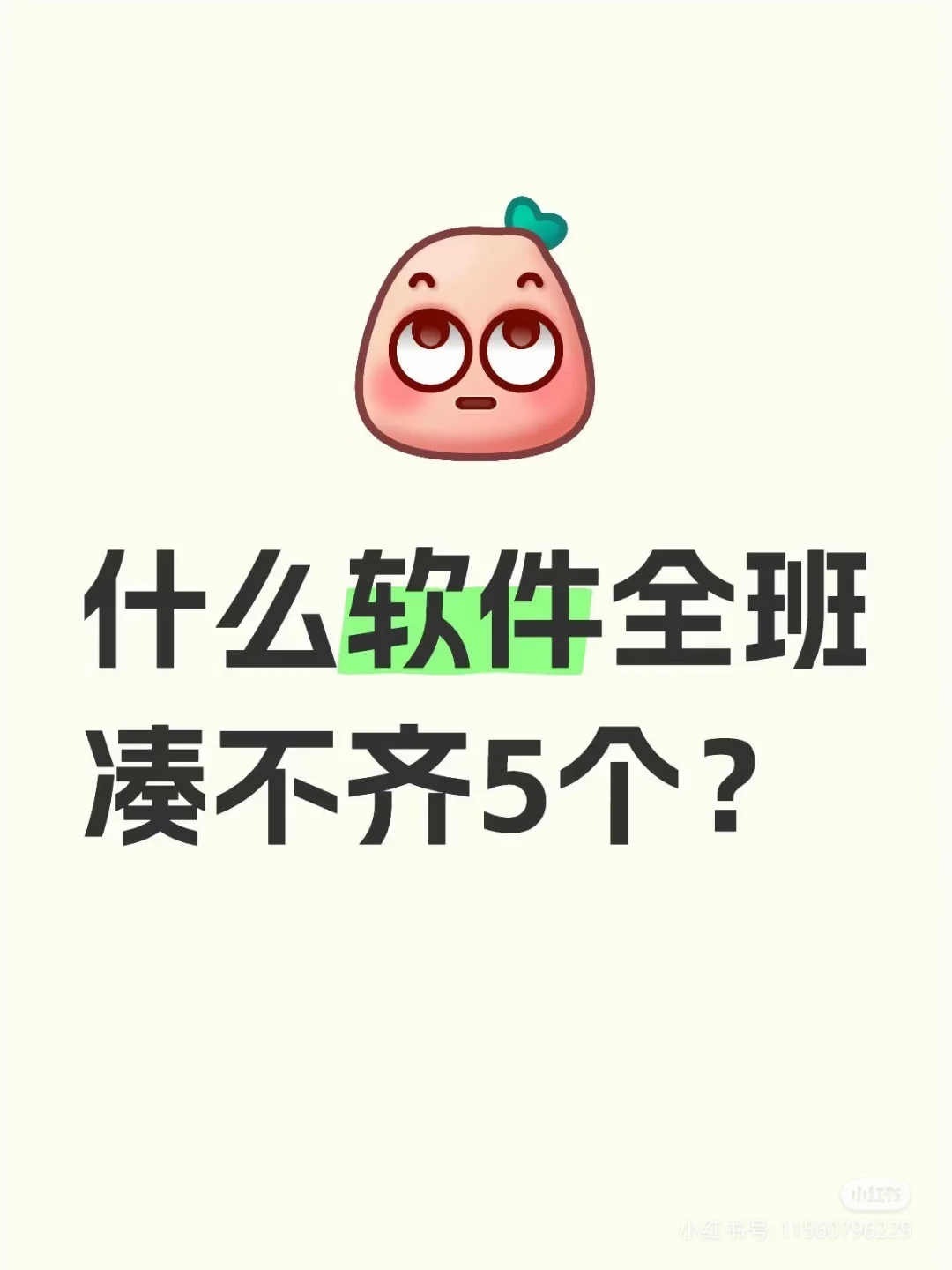 什么软件，全班级不起五个，这个很小众了吧