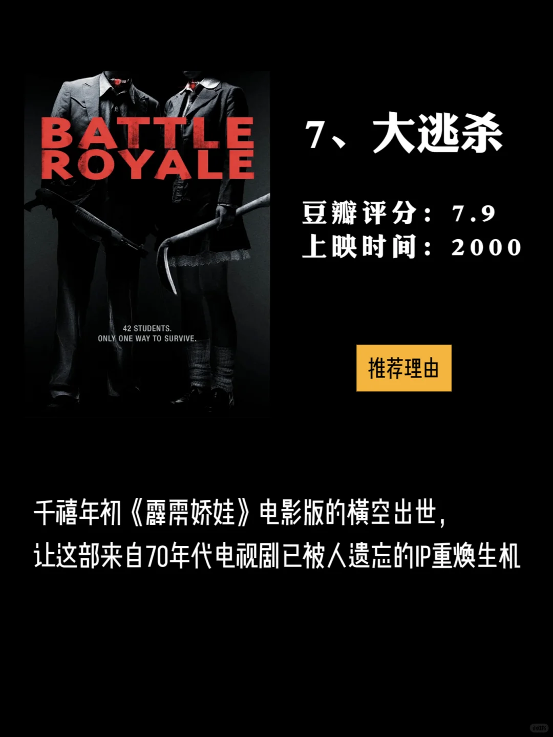 左滑帮男女主逃出生天！17 部大逃生电影