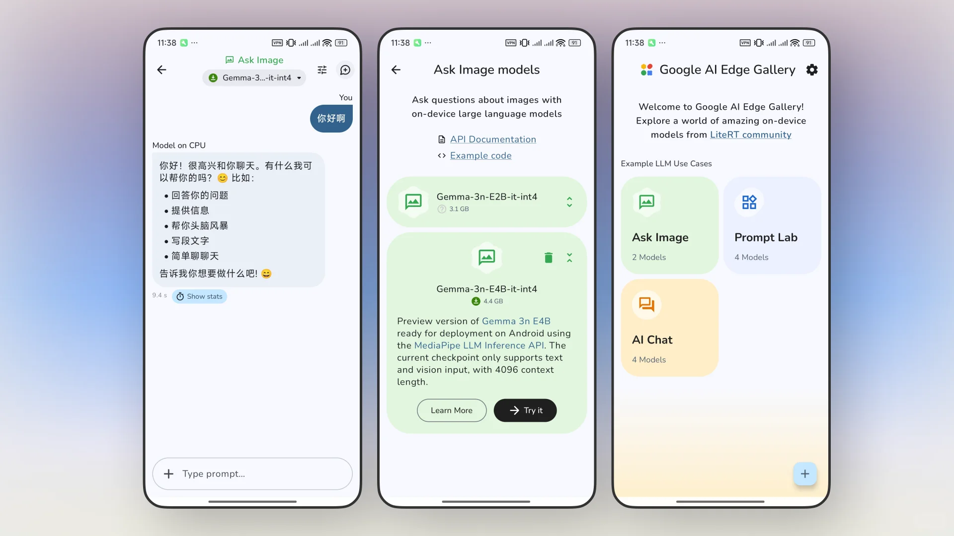 谷歌开源运行本地模型的安卓 AI 应用