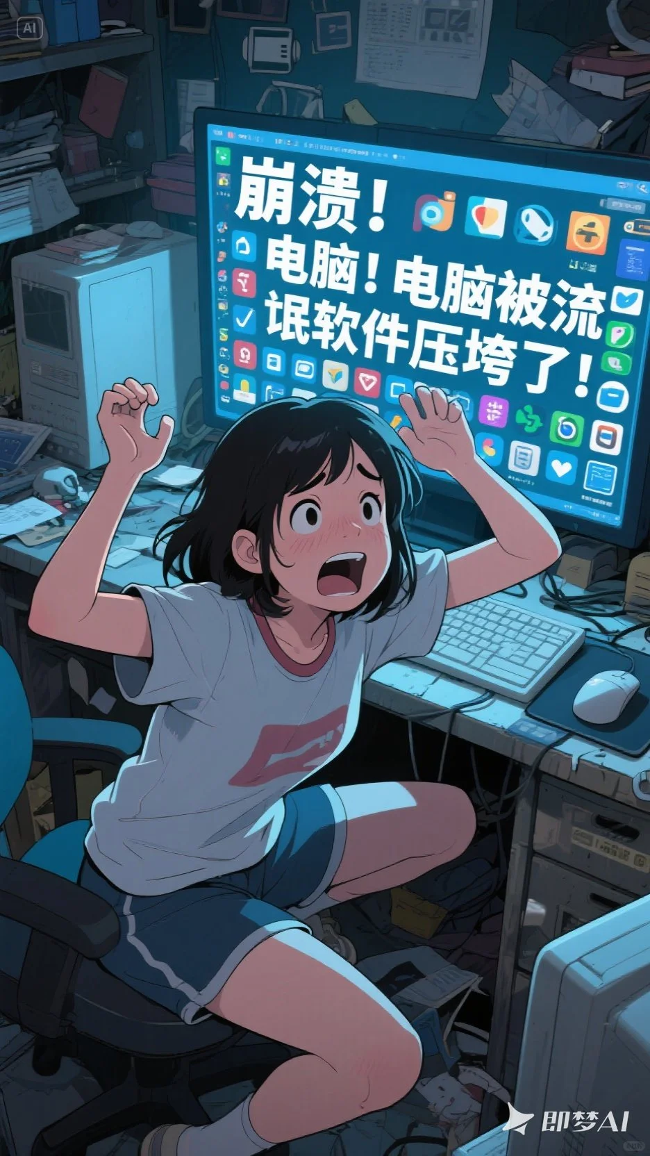 电脑桌面被流氓软件占满了