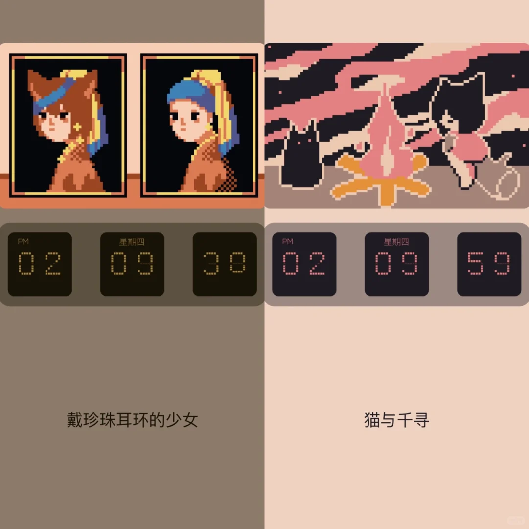 都给我去下‼️美到窒息的文艺复古时钟