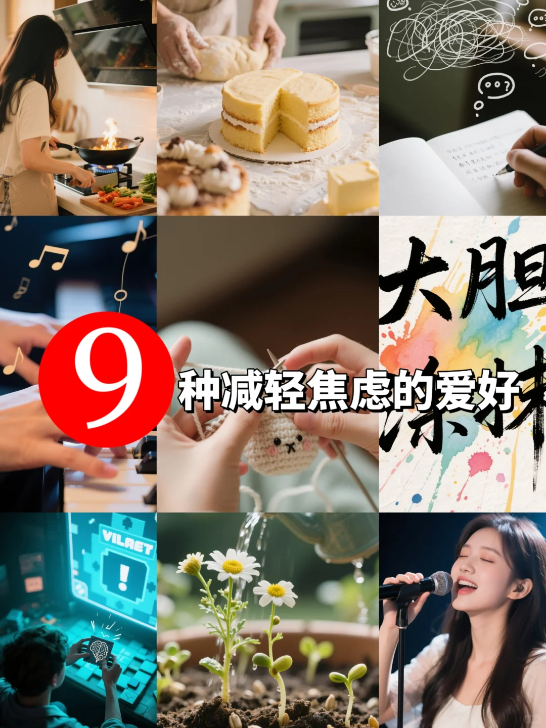 ✨自我疗愈｜9⃣️种能减轻焦虑的爱好❤️
